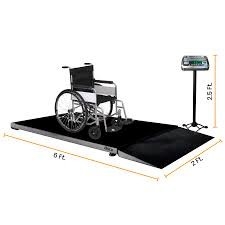 Rollstuhlskala Zuverlässige Plattformskala mit Rampe 500 kg