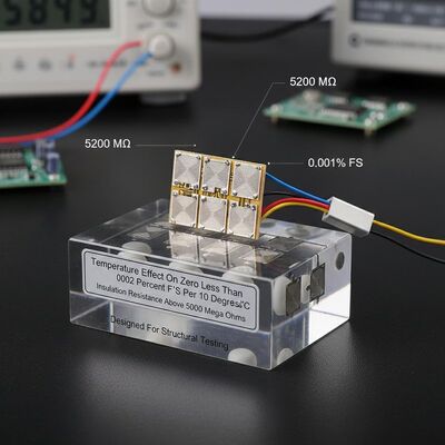 Temperatureinfluss auf Null Weniger als 0,002 Prozent F.S. pro 10 Grad Celsius Dehnungsmessstreifen mit Isolationswiderstand über 5000 Mega Ohm, ausgelegt für Strukturtests